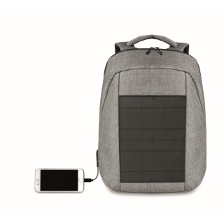 Mochila carga solar publicitaria